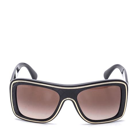 chanel quilted sunglasses black|chanel sunglasses sale clearance.